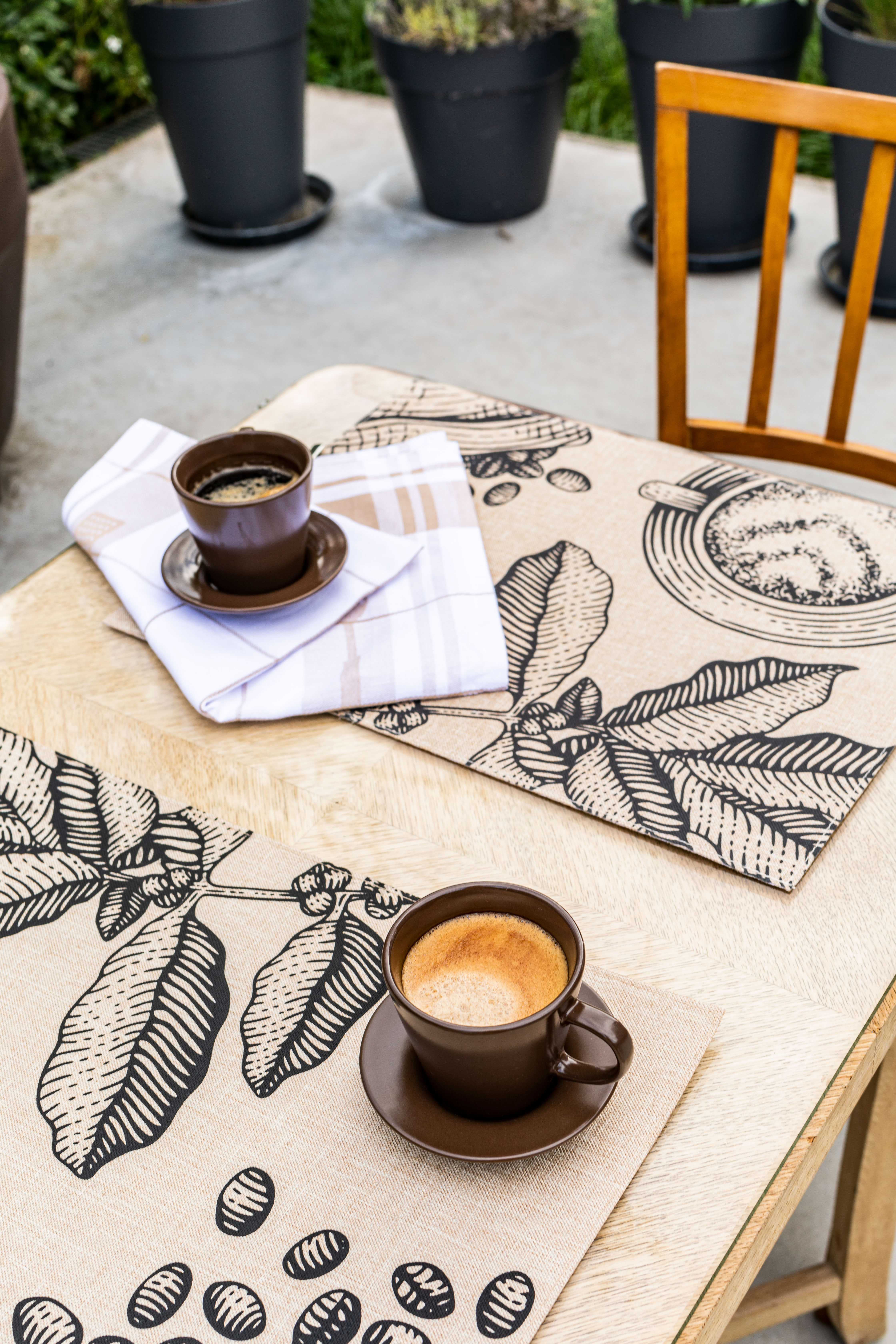 Placemat  POLY-JUTE, 33x45cm, coffee