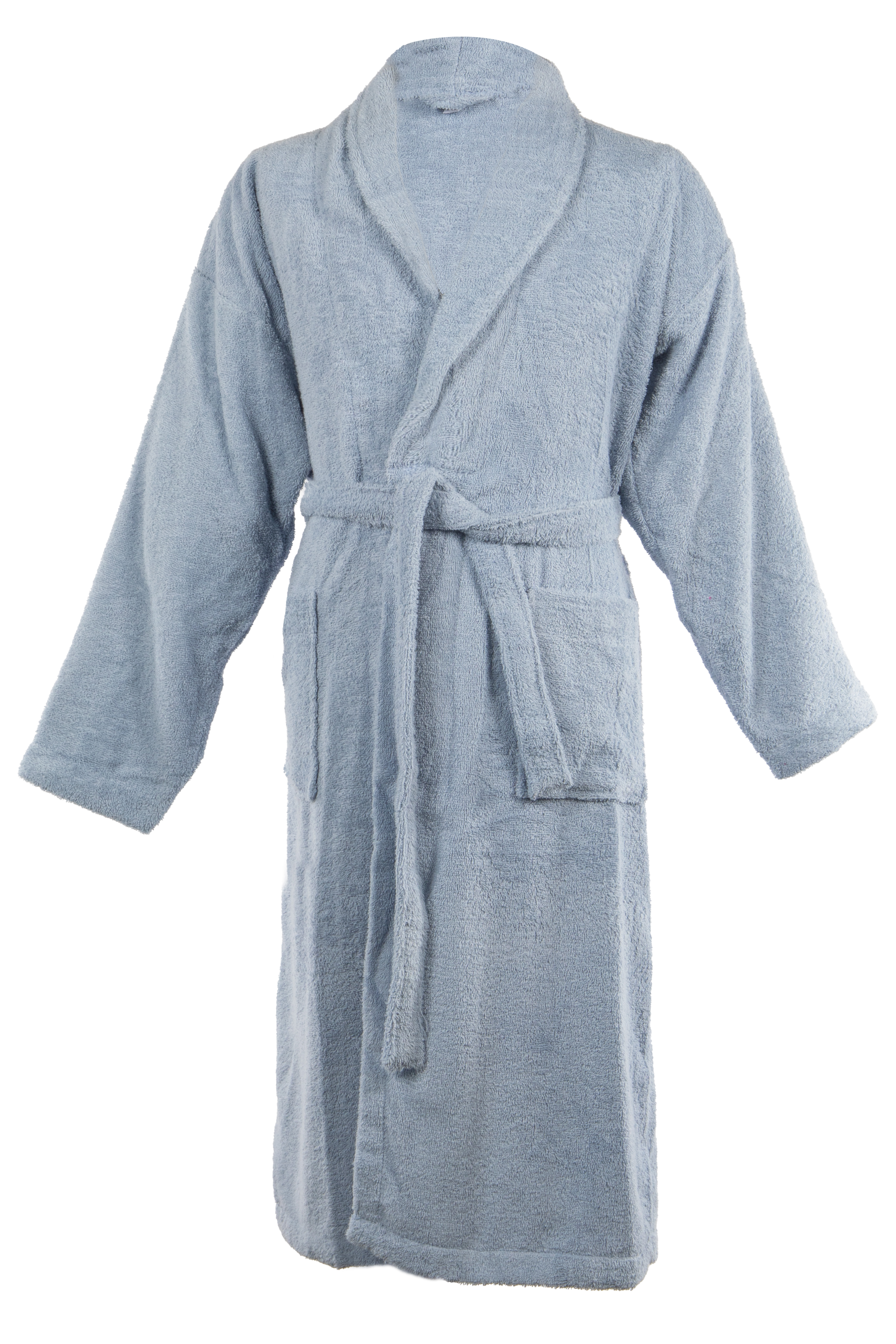 Bathrobe LINDU XXL - silvery blue