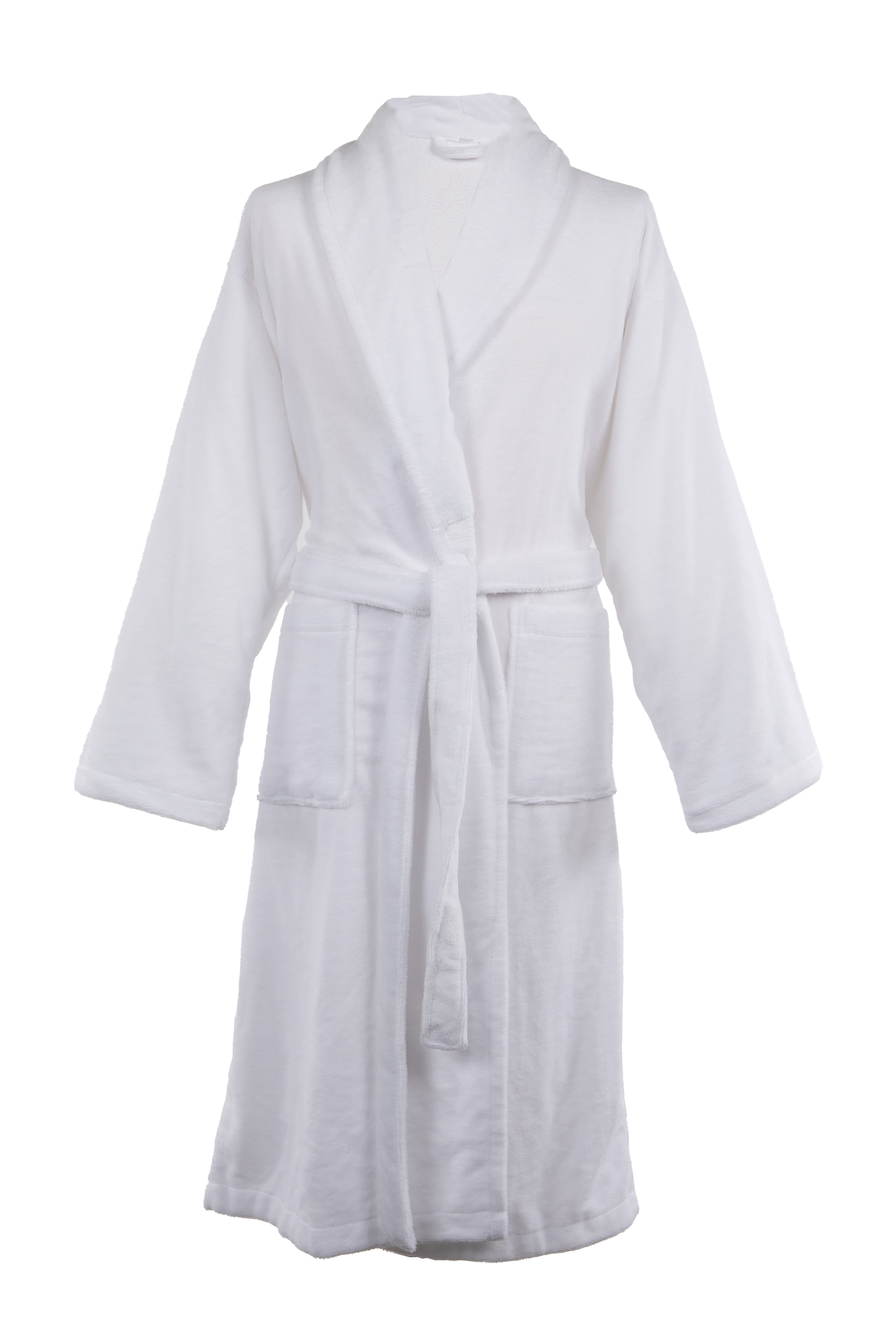 Bathrobe TRIGA - L/XL - unisex, white