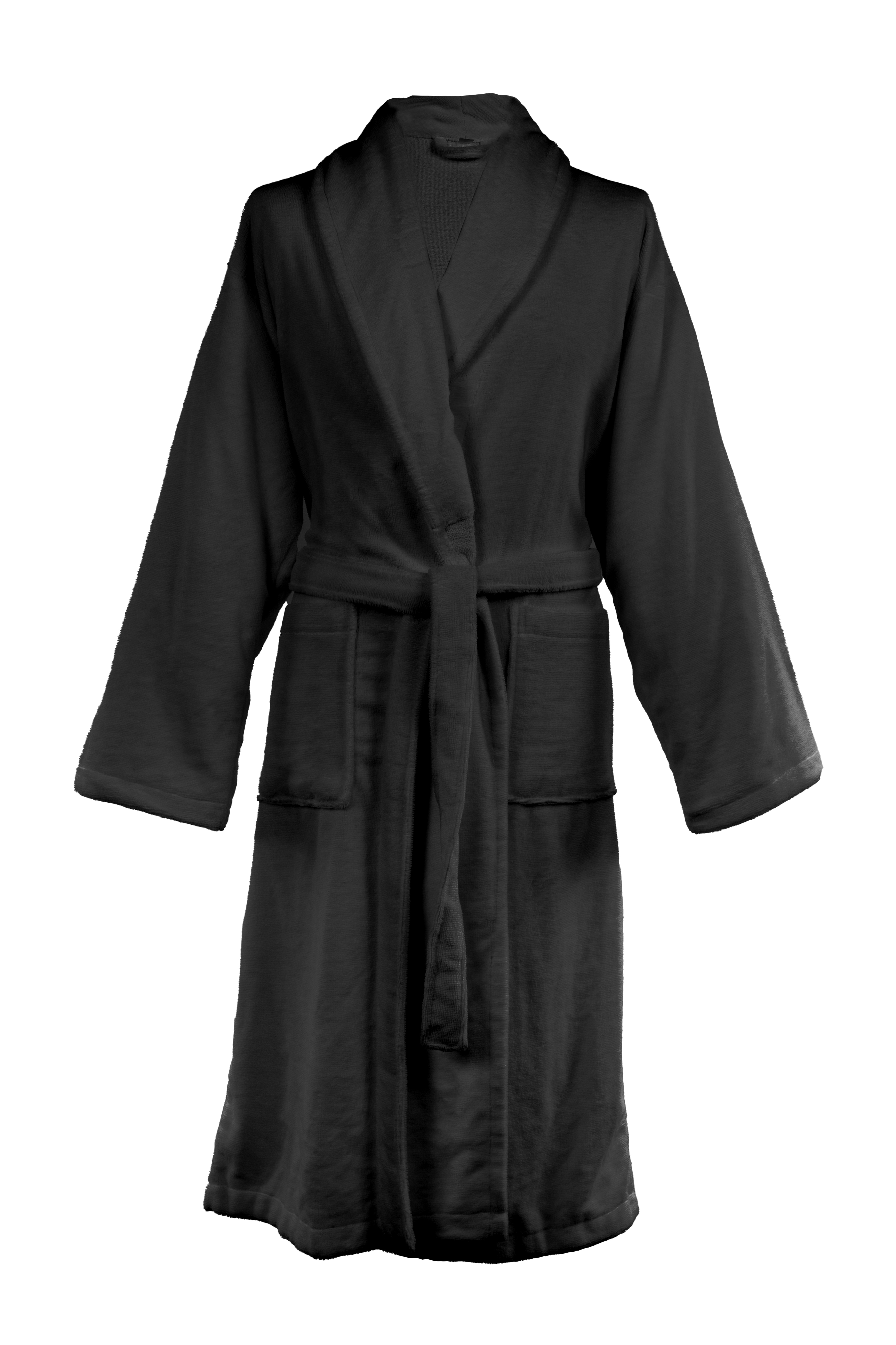 Bathrobe TRIGA - 2XL - unisex, black