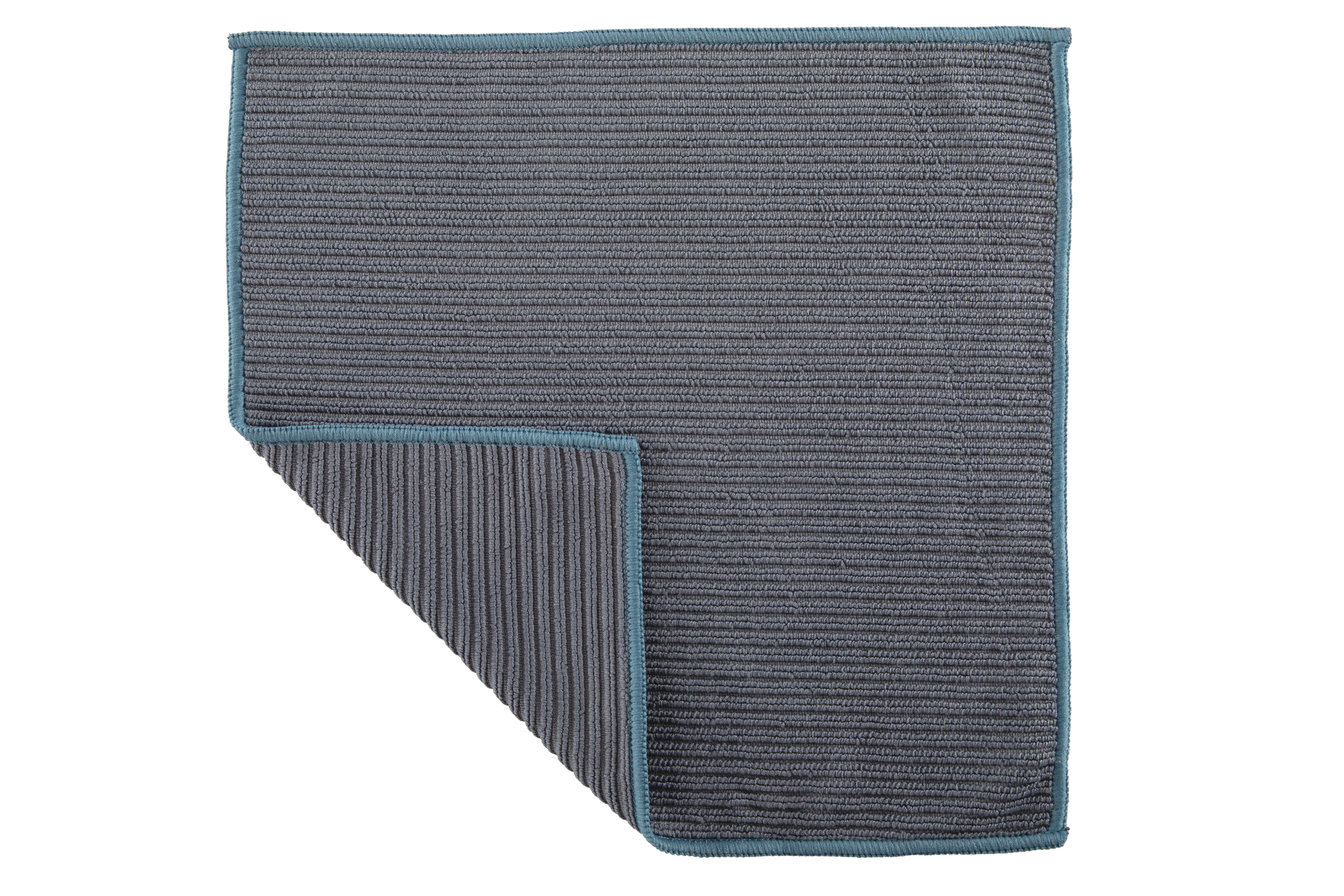 Dishcloth RIB - SET/2 - microfiber - 30x30 cm, blue stone