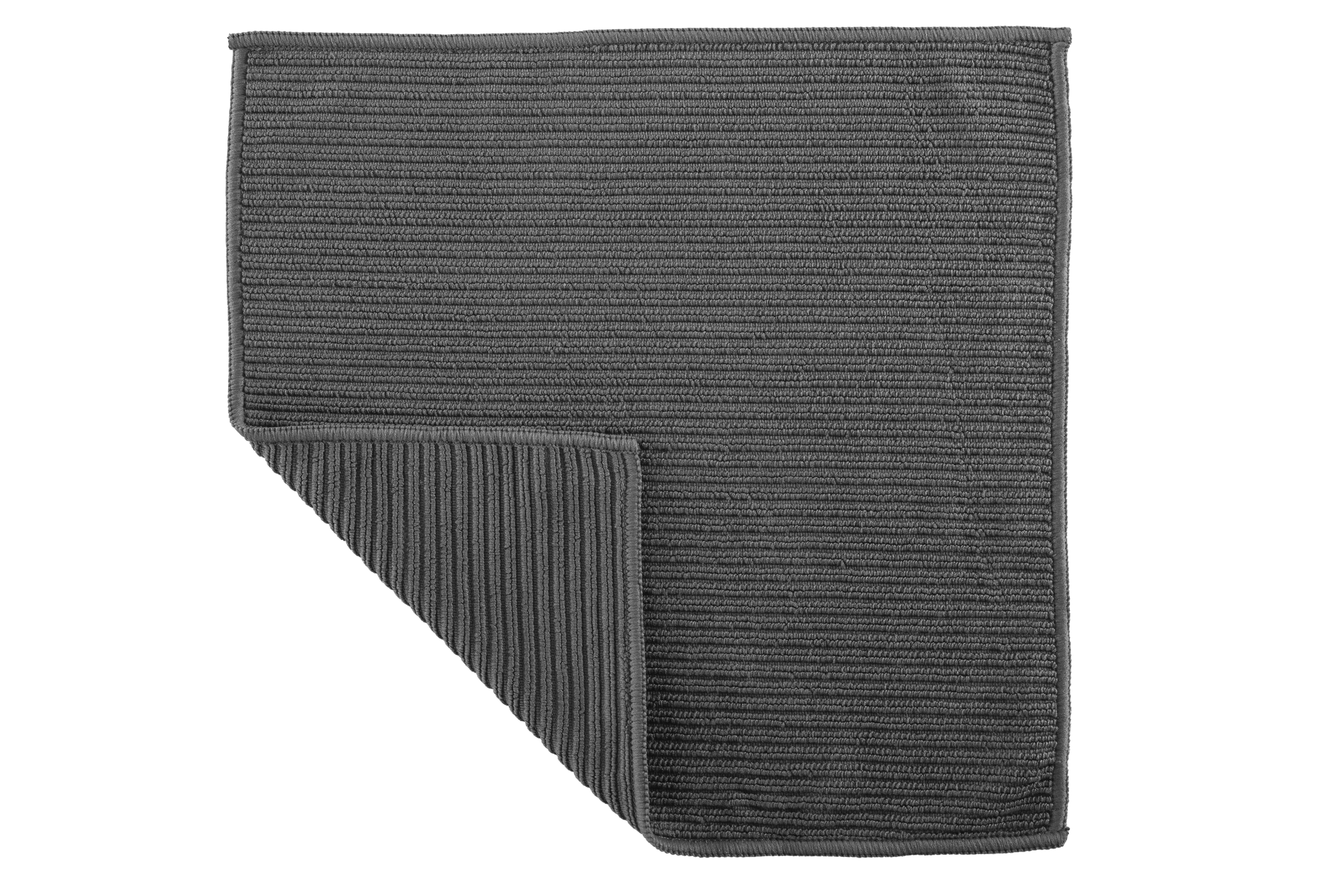 Dishcloth RIB - SET/2 - microfiber - 30x30 cm, dark grey