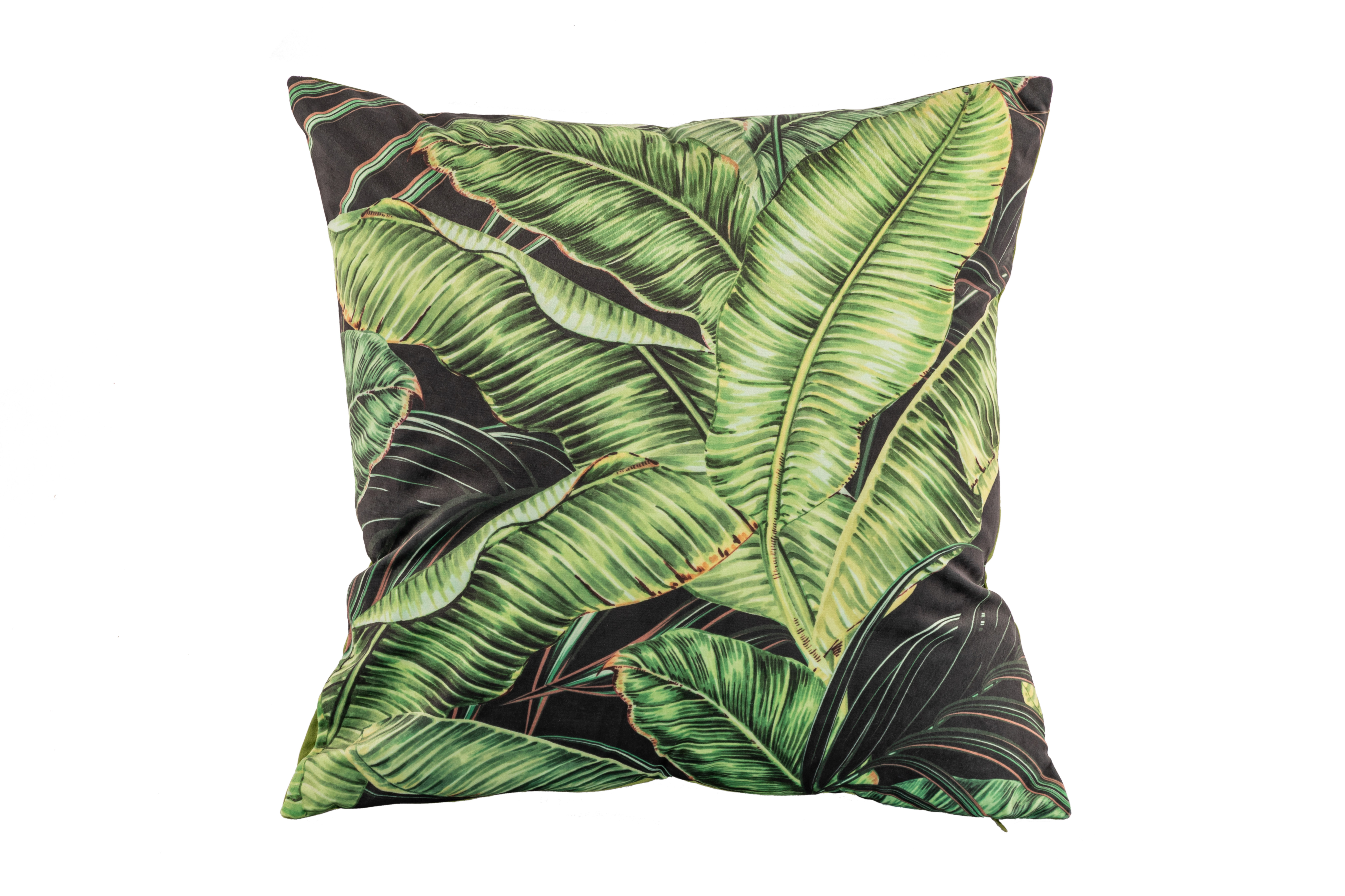 Kussen (gevuld) AMBIANCE PRINT 45X45CM, banana leaf