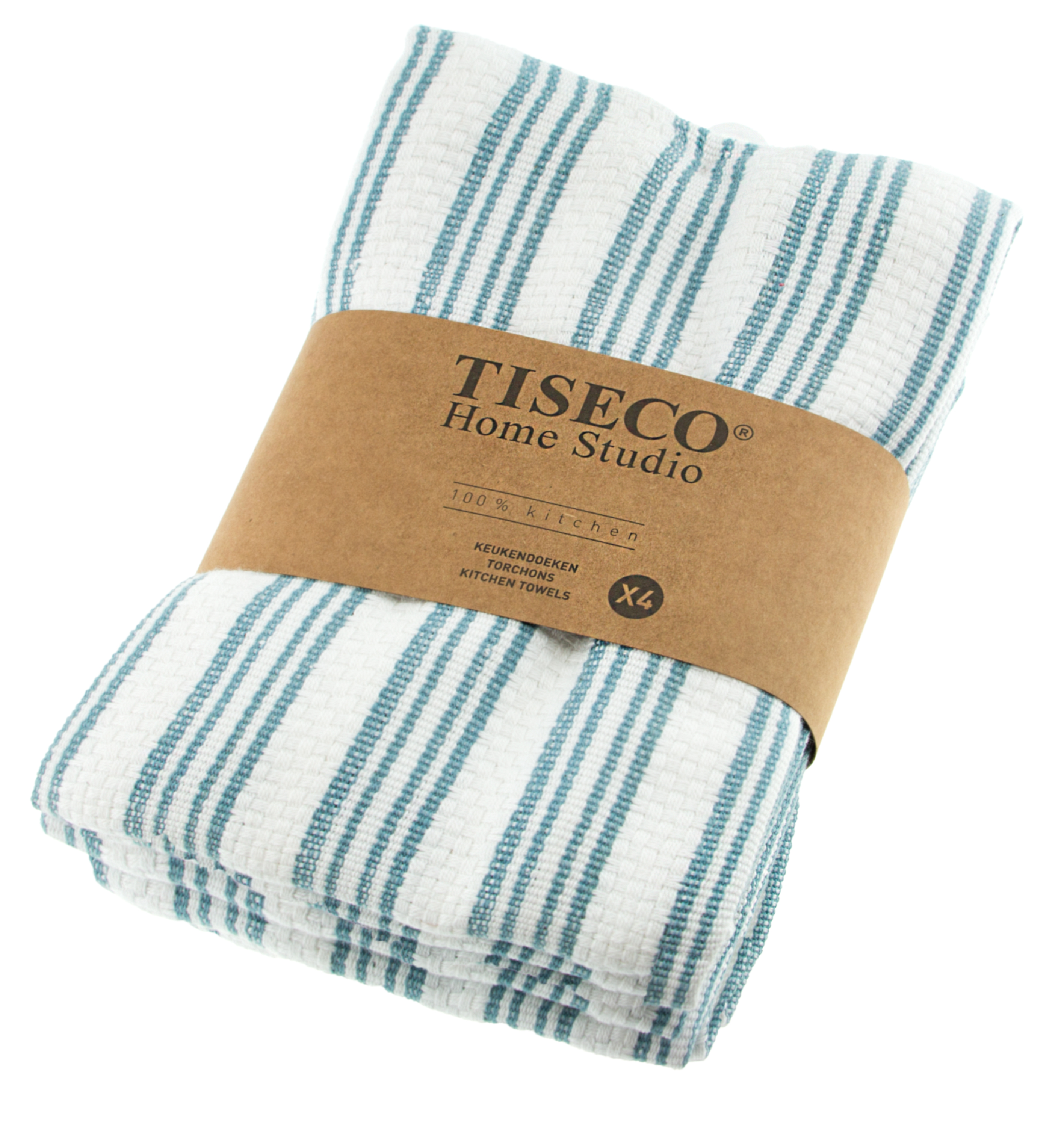 Kitchen towel BASKET WEAVE - SET/4 - 50x70 cm, blue