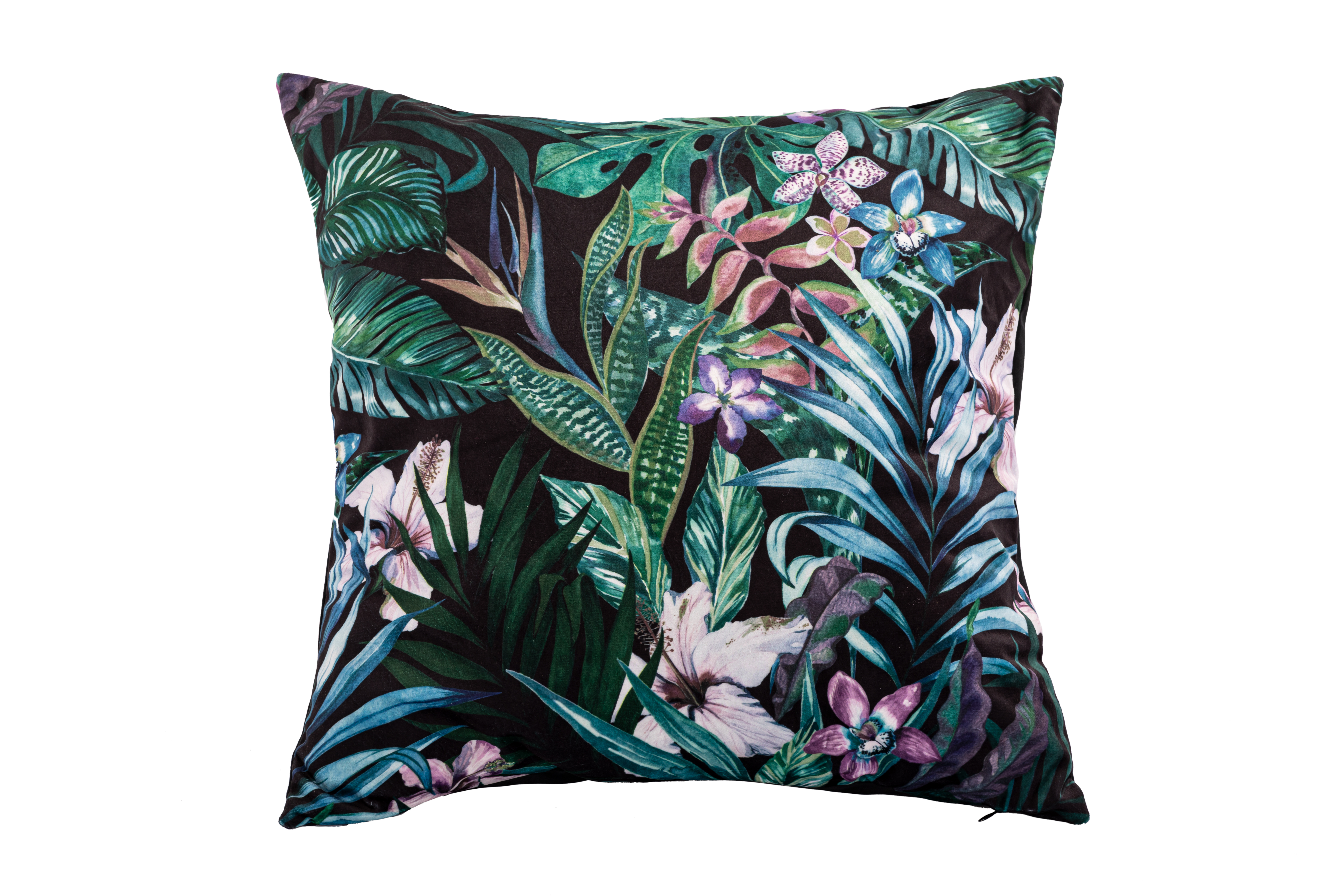 Cushion (filled) AMBIANCE PRINT 45X45CM, hibiscus