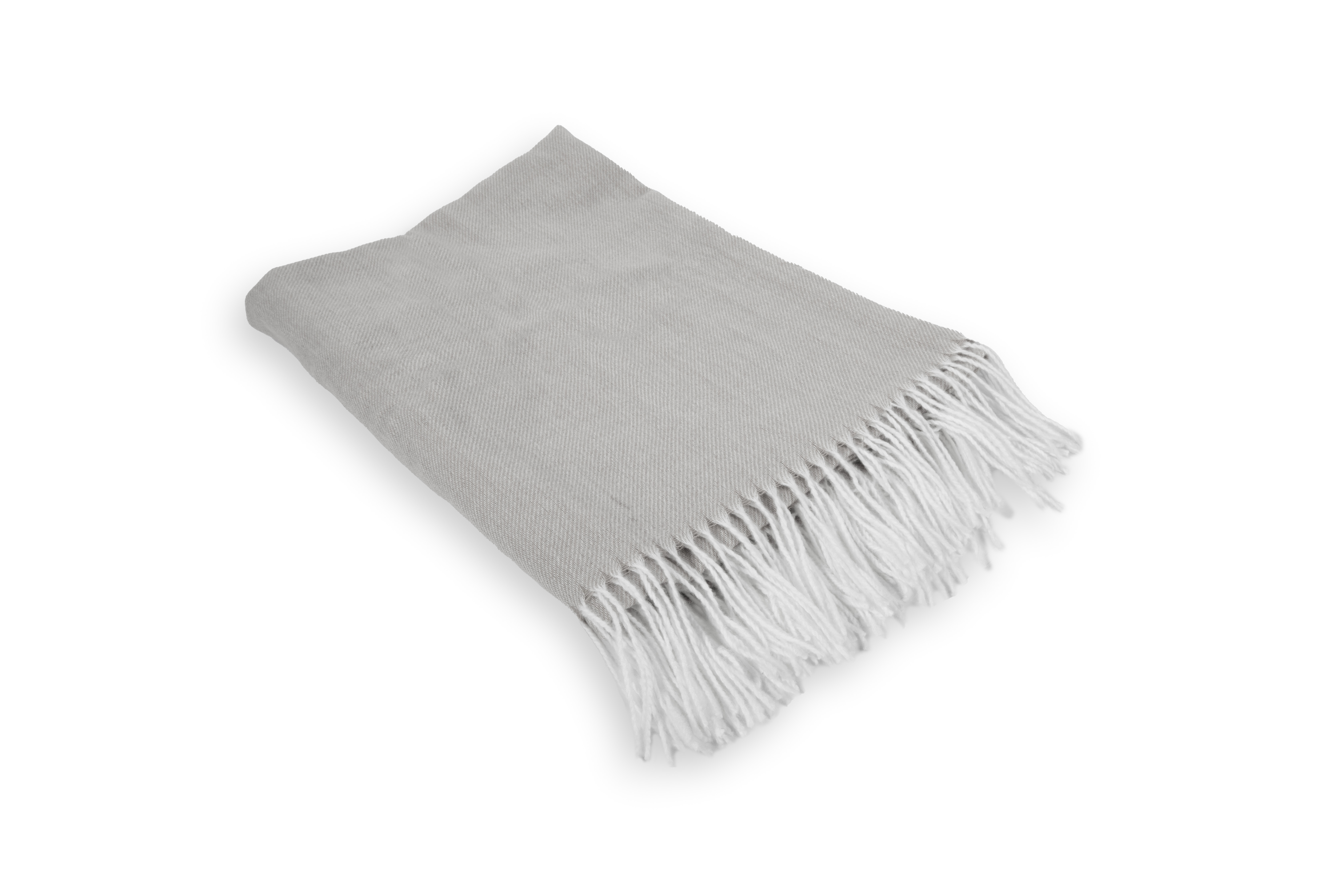 Plaid Amalia 150x200 cm + fringes, grey