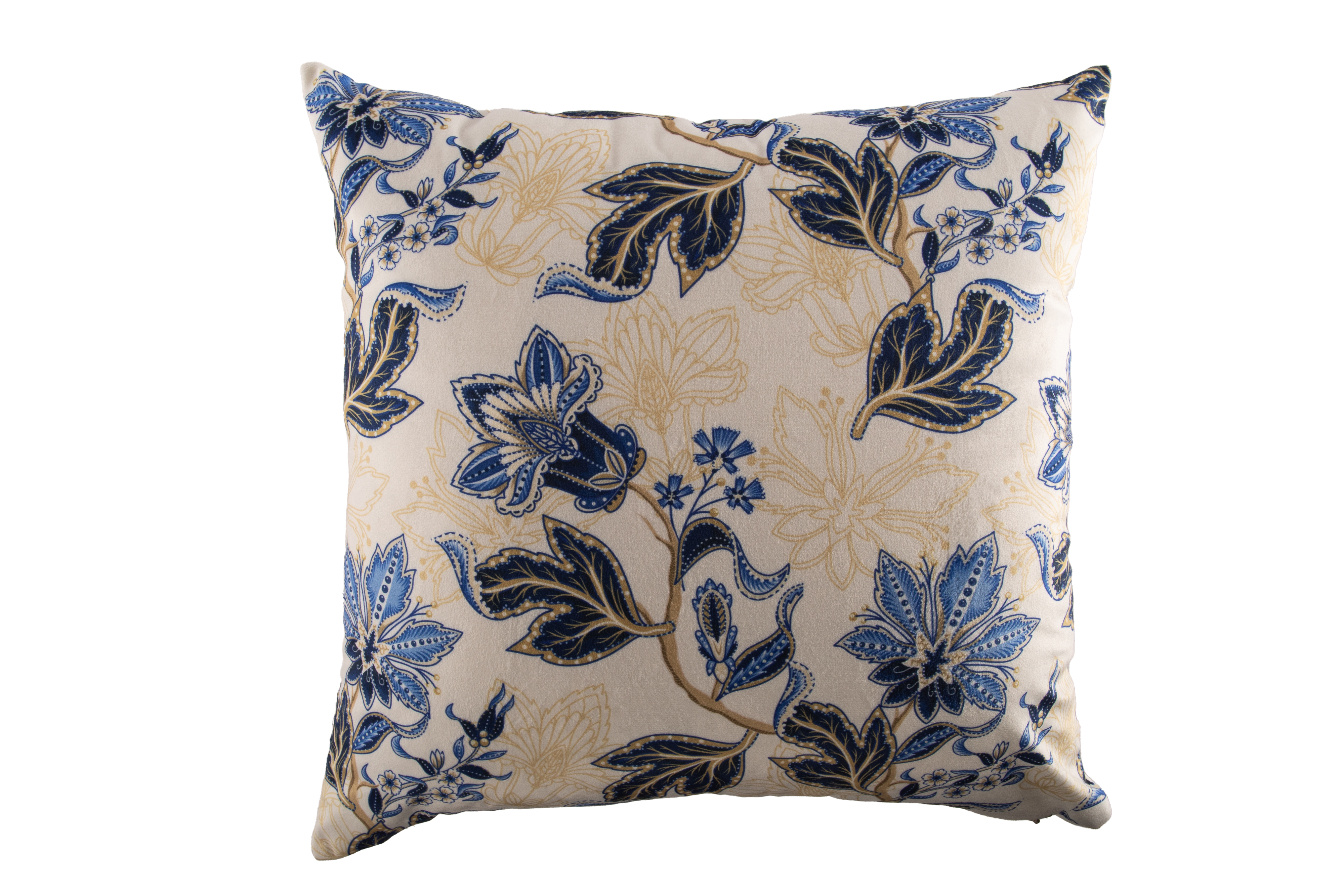 Cushion (filled) 43x43 cm, Blue flowers - 02