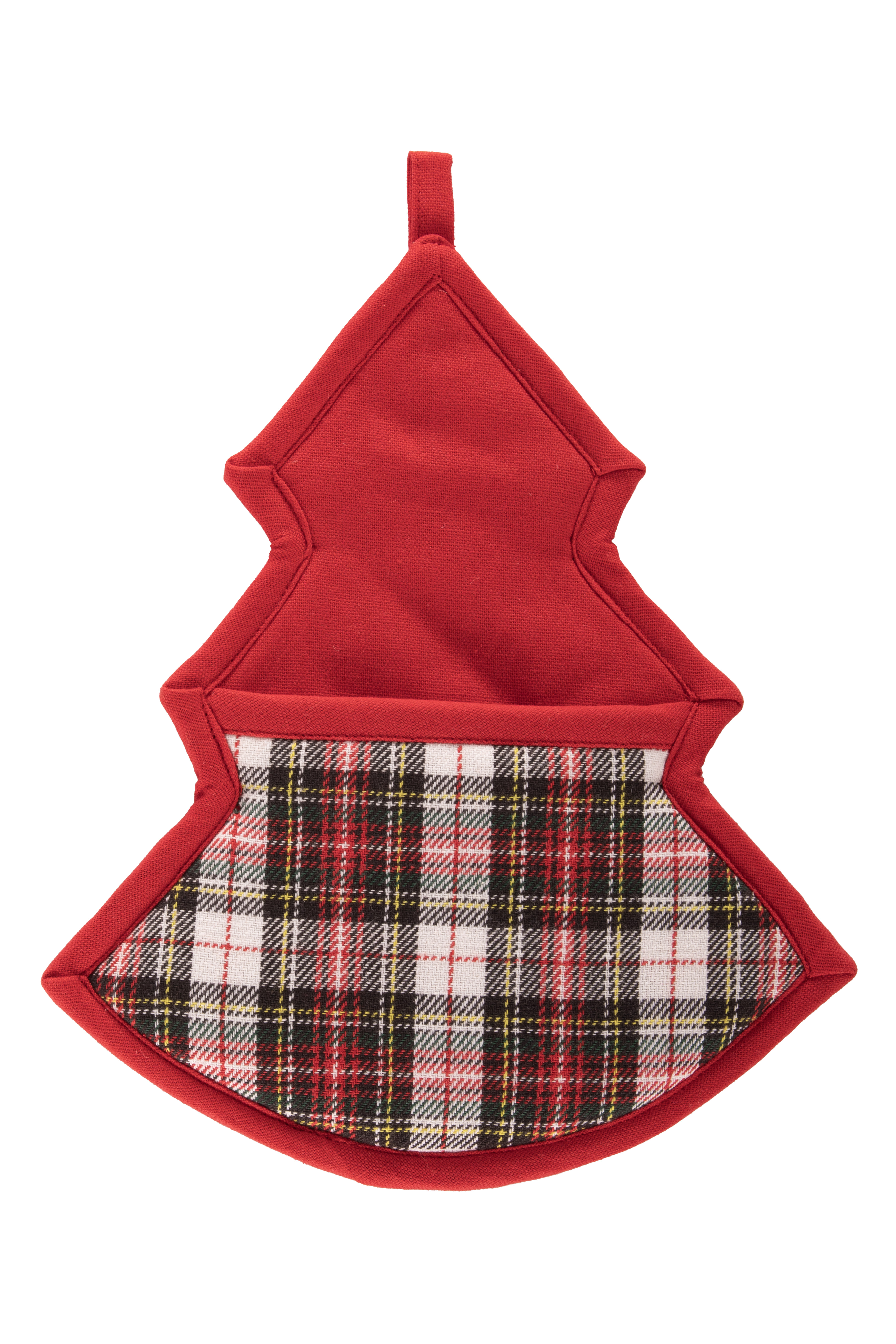 Pannenlap XMAS - kerst  - 23x30 cm, rood