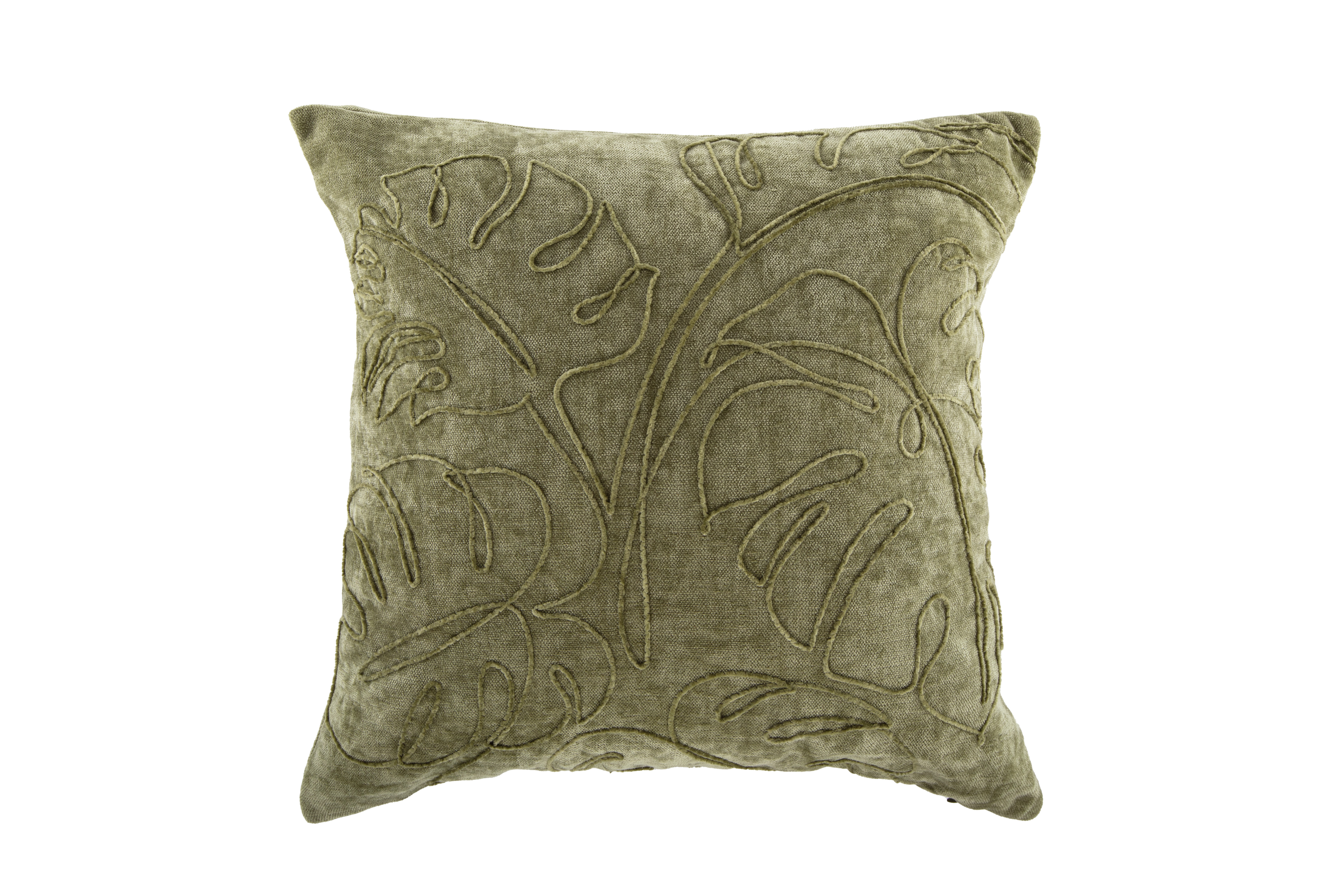 Coussin (rempli) JULOT MONSTERA - 45x45 cm, vert