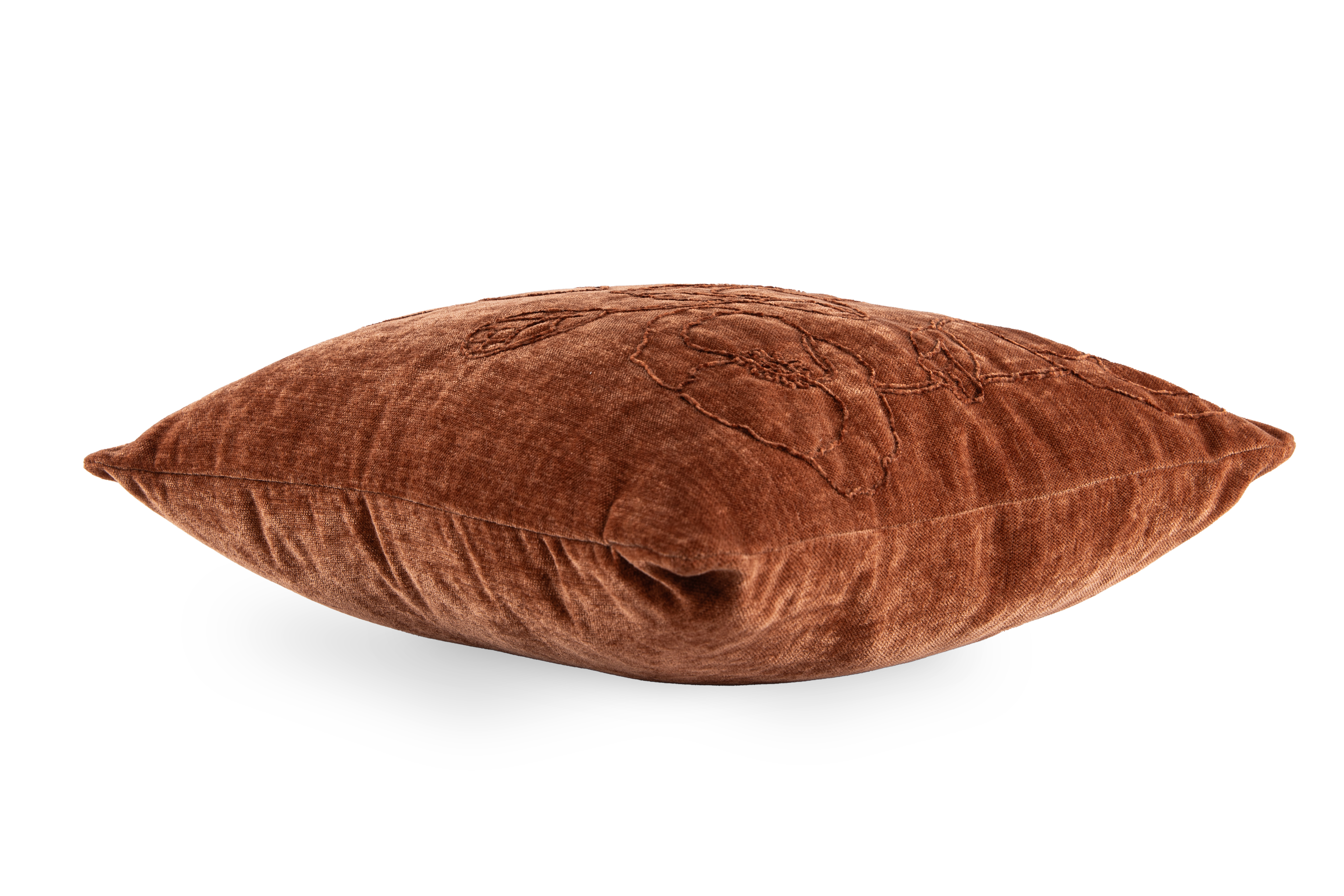 Kussen (gevuld) JULOT POPPY - 45x45 cm, cognac