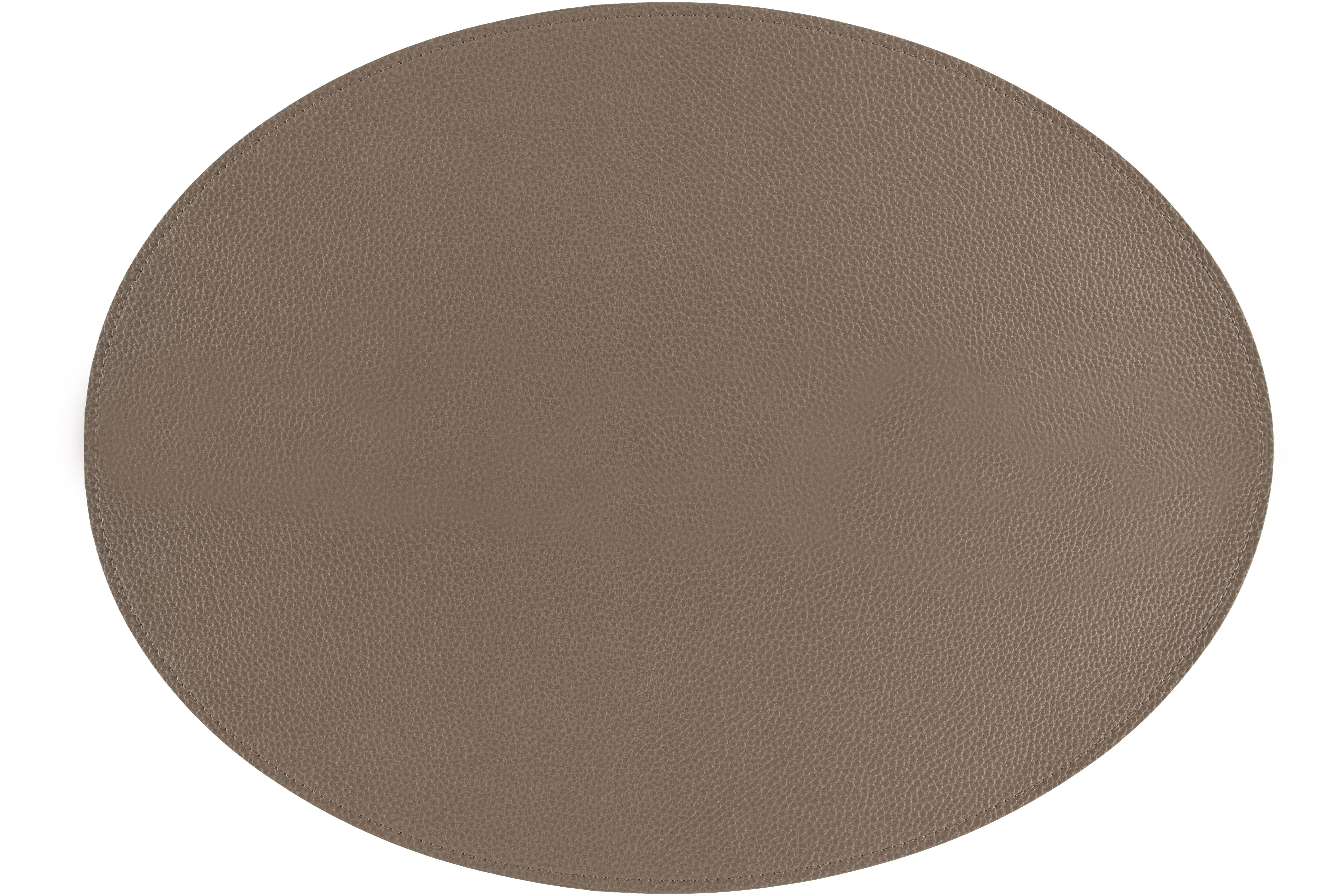 Placemat ovaal Trudo, 33x45cm, taupe