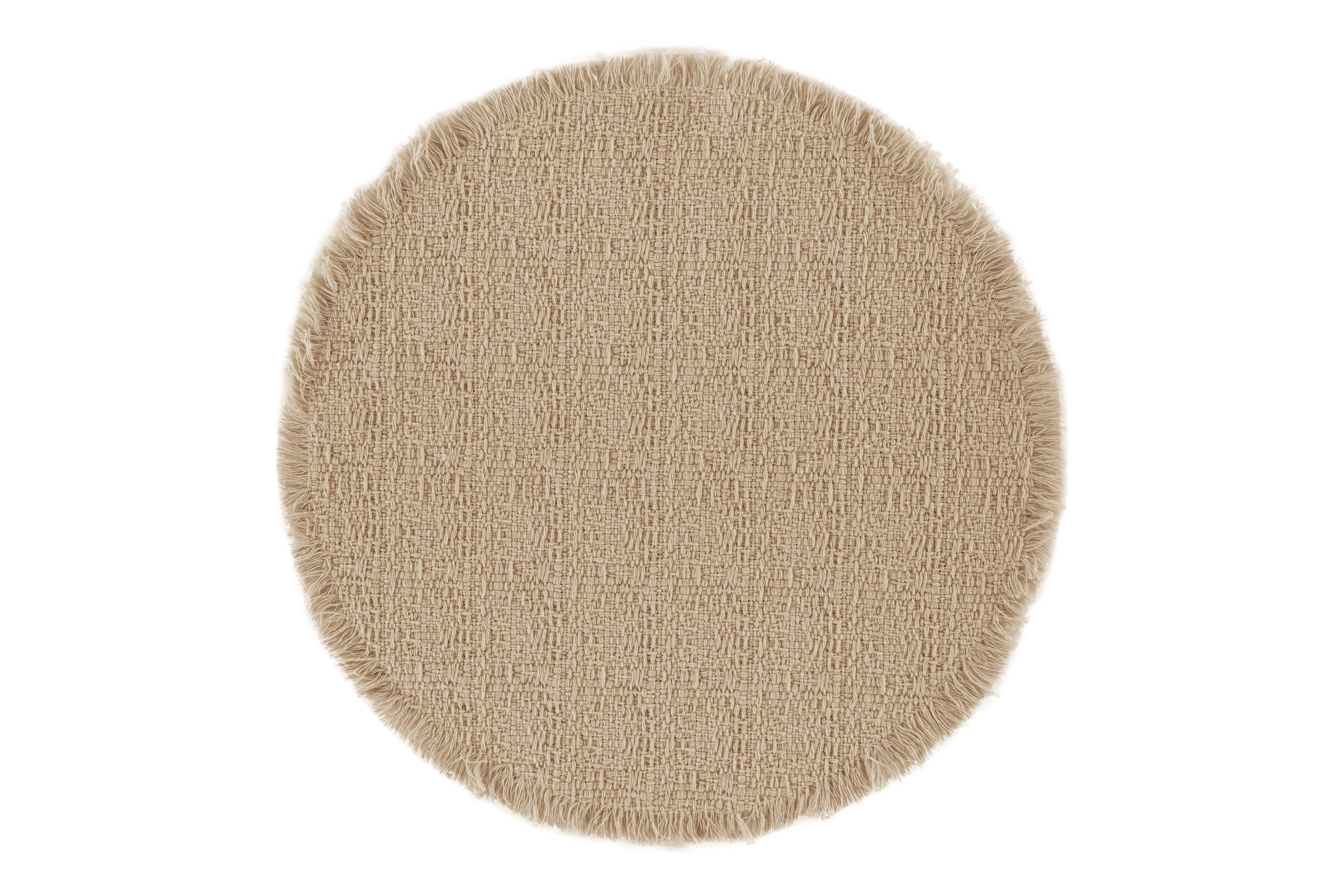 Placemat LINA, dia 38 cm round, sand