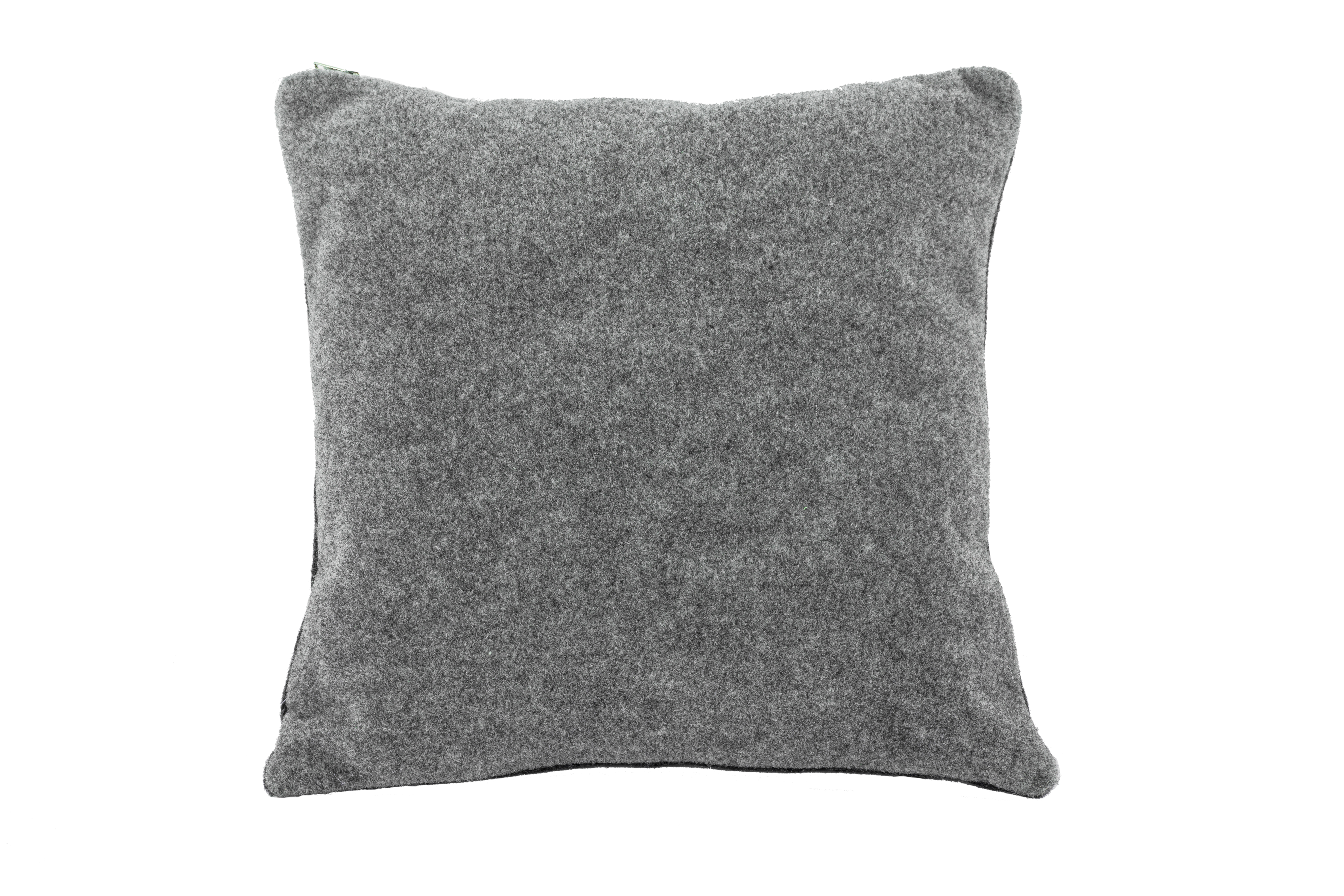 Cushion (filled) ZENIA 45X45CM, grey/black