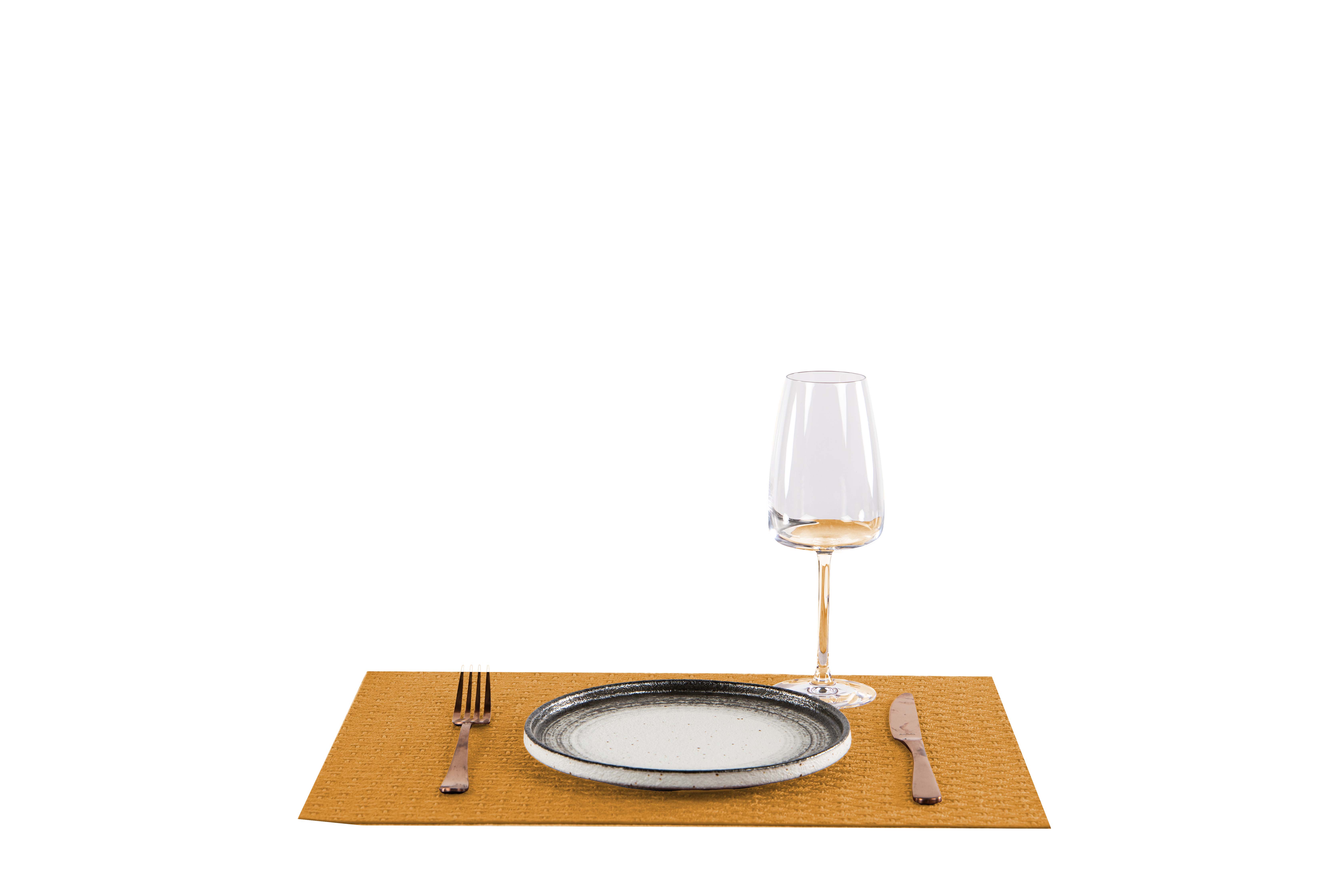 Placemat ARBIN - Leather look imitation- 45x33cm, taupe