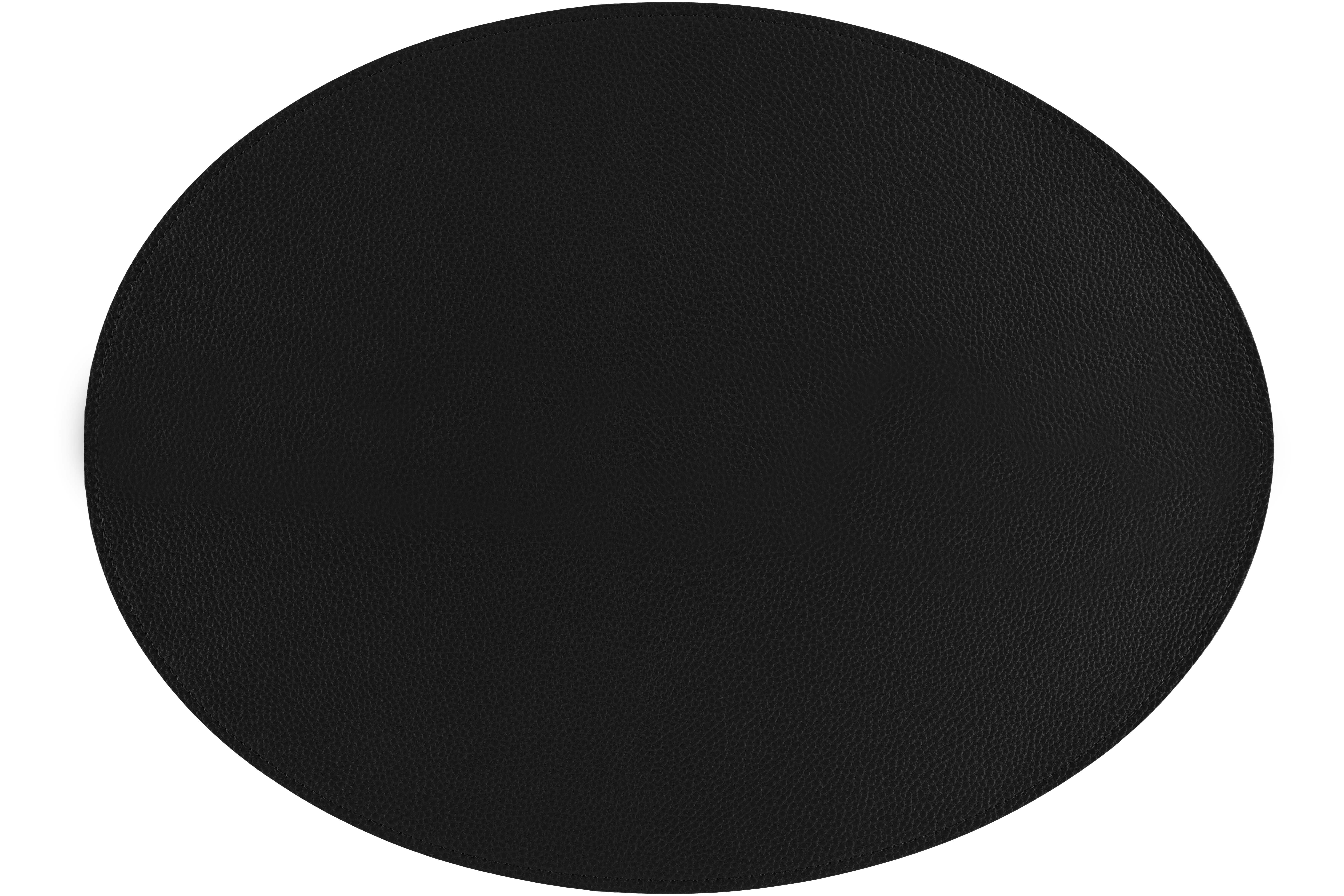 Placemat Trudo oval, 33x45cm, black