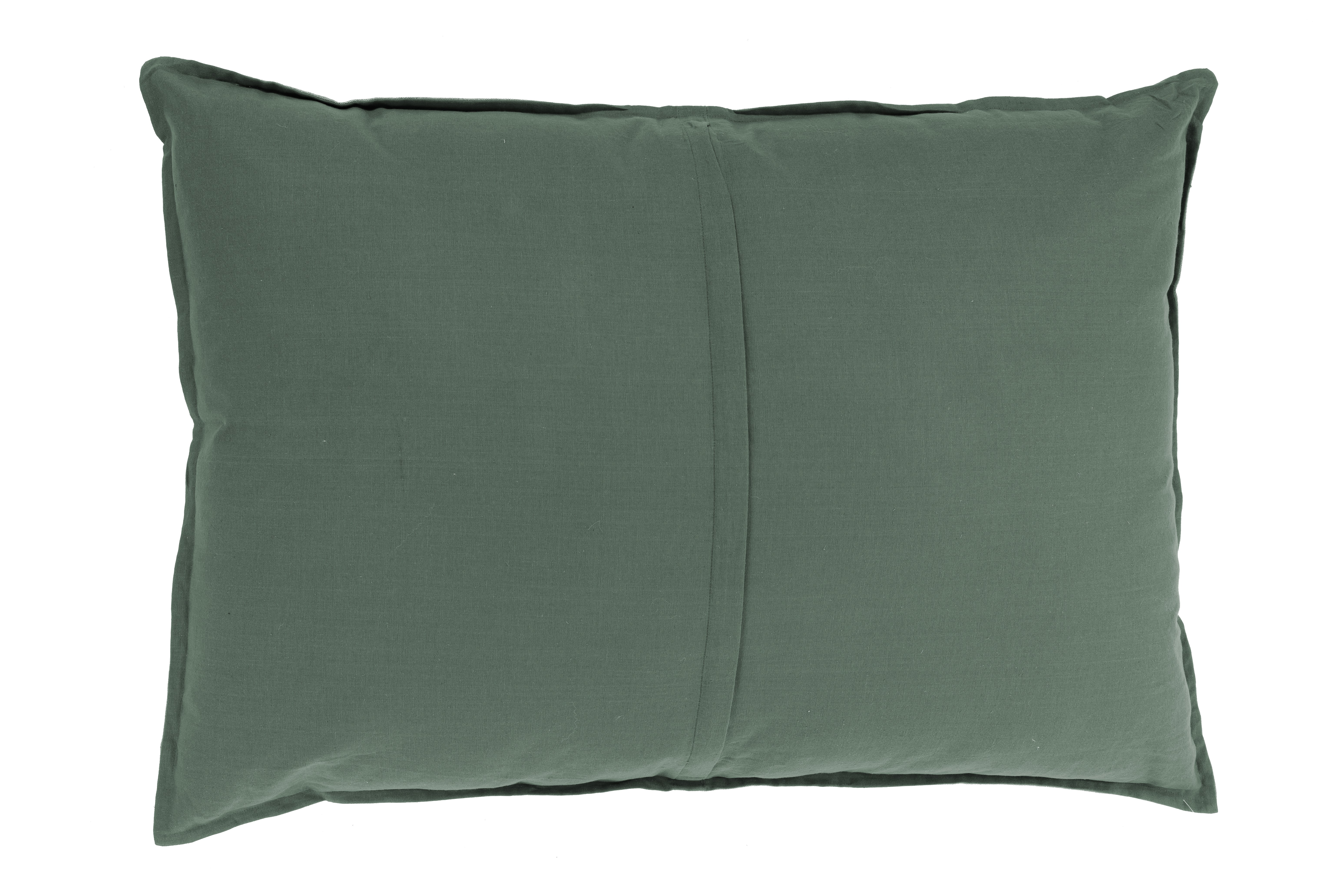 Cushion (filled) CHAMBRAY - 70x100cm, green